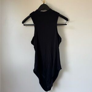 Size L Topshop Black Sleeveless Bodysuit